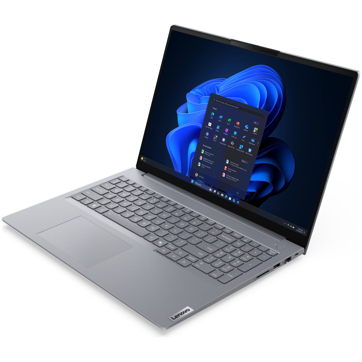 Lenovo ThinkBook 16 Gen 9 AHP AMD Ryzen™ 7 250 512GB SSD 16GB 16" (1920x1200) TOUCHSCREEN 120Hz WIN11 Pro ARCTIC GRAY Backlit Keyboard FP Reader – תמונה 3