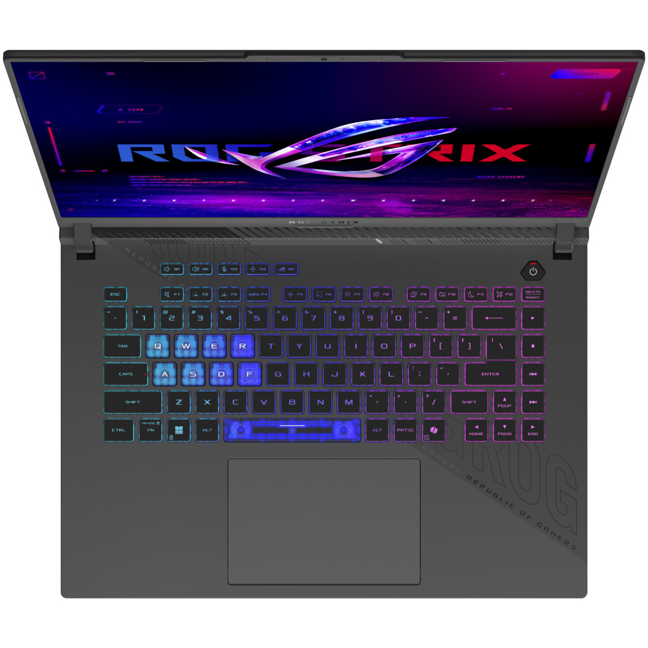 Asus ROG STRIX G16 G614FM-WS94 GAMING AMD Ryzen™ 9 9955HX 1TB SSD 16GB 16" (1920x1200) 165Hz WIN11 NVIDIA® RTX 5060 8192MB ECLIPSE GRAY Backlit Keyboard – תמונה 5