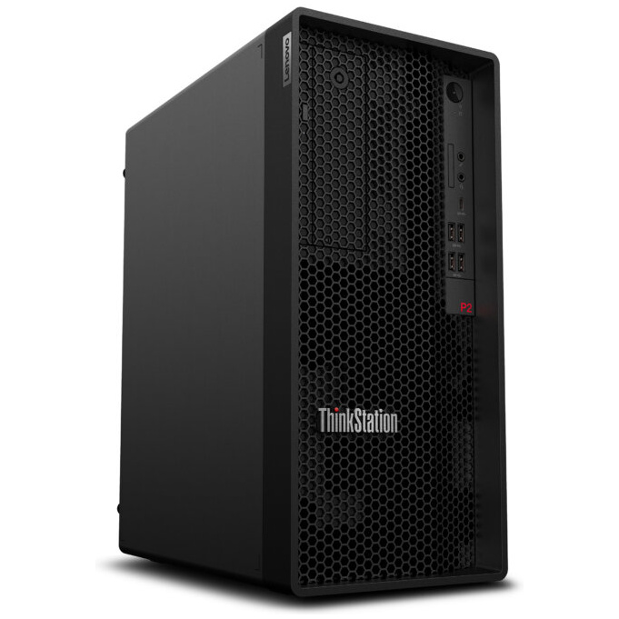 Lenovo ThinkStation P2 TOWER WORKSTATION Core™ Ultra 7 265 512GB SSD 32GB WIN11 Pro NVIDIA® RTX 5060 8192MB BLACK Keyboard Mouse – תמונה 2