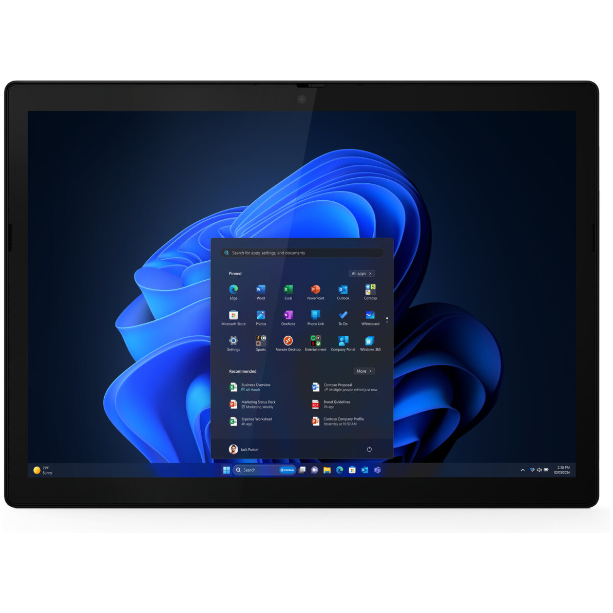 Lenovo ThinkPad X12 Detachable Gen 2 Core™ Ultra 5 134U 512GB SSD 16GB 12.3" (1920x1280) TOUCHSCREEN WIN11 Pro BLACK Backlit Keyboard FP Reader Lenovo® Digital Pen שלוש שנות אחריות אתר לקוח – תמונה 7