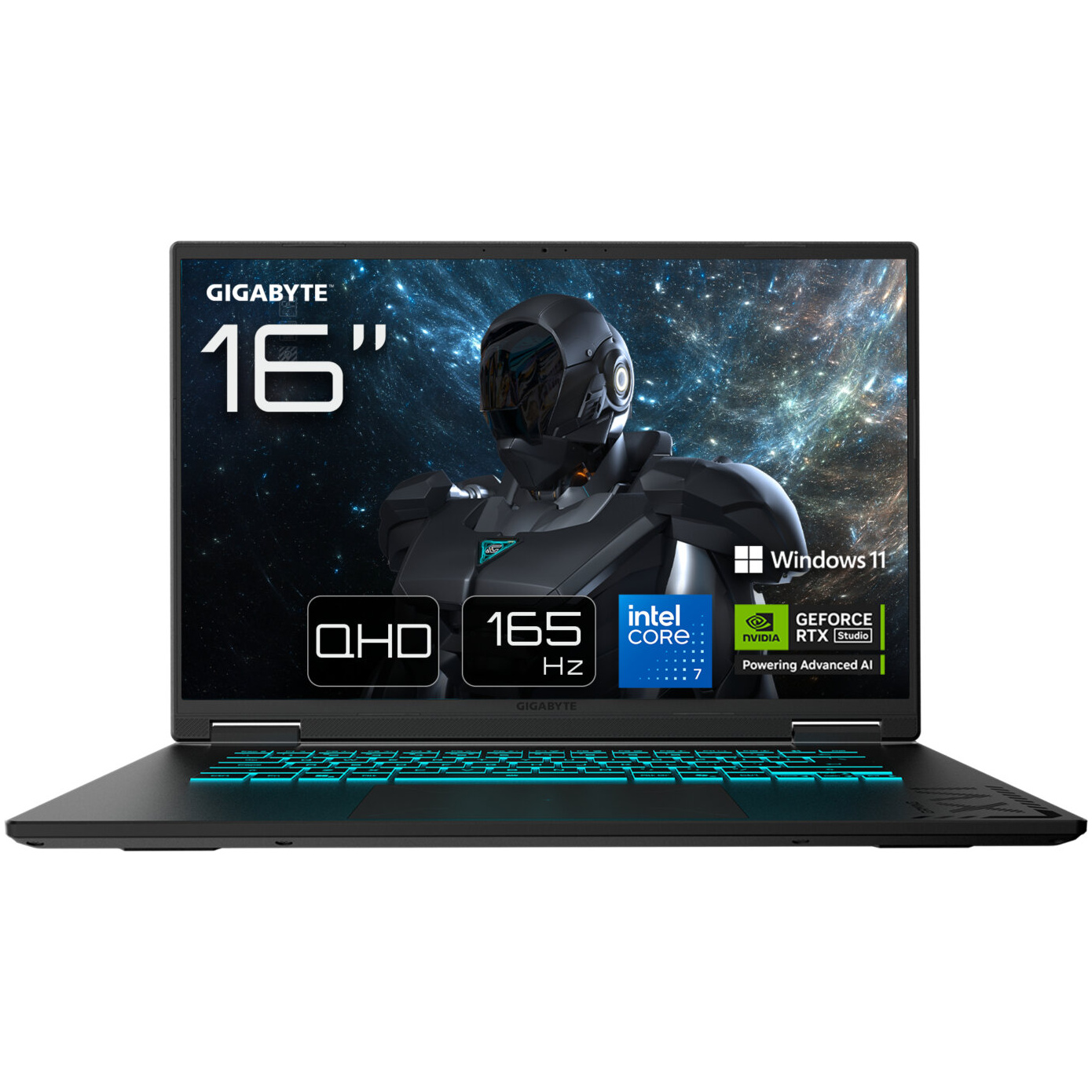 Gigabyte GAMING A16 PRO Core™ 7 240H 1TB SSD 32GB 16" (2560x1600) 165Hz WIN11 NVIDIA® RTX 5070Ti 12288MB BLACK STEEL Backlit Keyboard