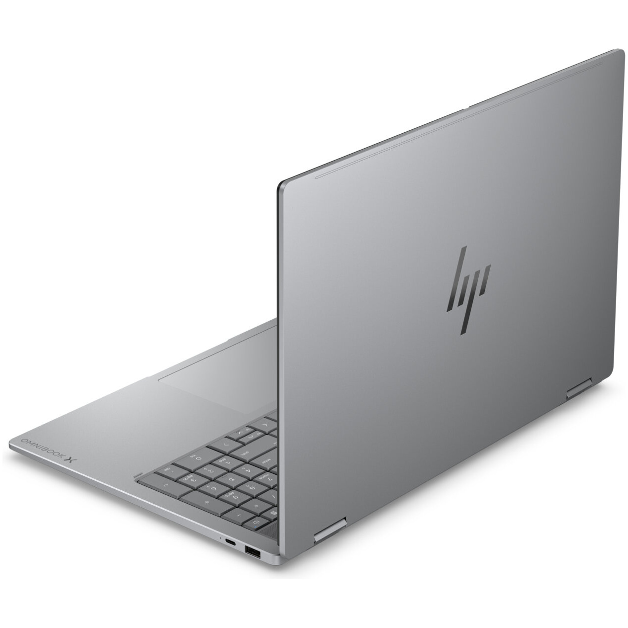 HP OmniBook X Flip 16-CC0003 2-IN-1 AMD Ryzen™ AI 5 430 512GB SSD 16GB 16" (1920x1200) TOUCHSCREEN WIN11 METEOR SILVER Backlit Keyboard – תמונה 3