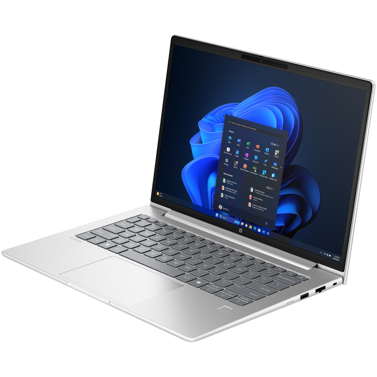 HP ProBook 4 G1 AMD Ryzen™ 7 250 512GB SSD 16GB 14" (1920x1200) WIN11 Pro PIKE SILVER Backlit Keyboard FP Reader – תמונה 6