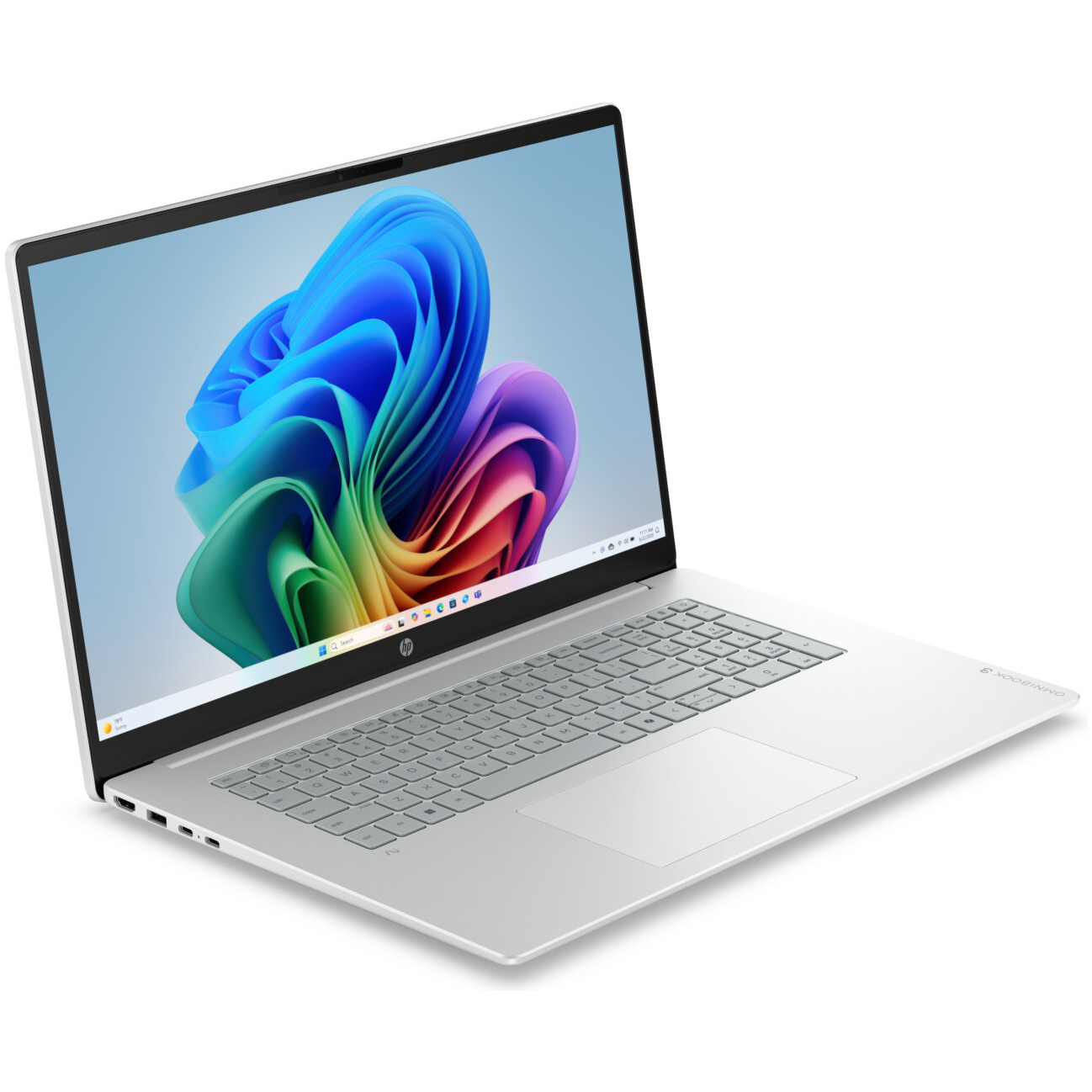 HP OmniBook 3 17-DG0099 Core™ Ultra 5 225U 512GB SSD 8GB 17.3" (1920x1080) WIN11 GLACIER SILVER Backlit Keyboard – תמונה 5